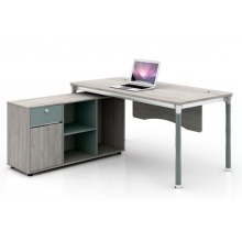 1.6米 钢架办公桌 带副柜 办公桌