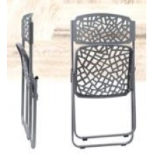 折叠椅 镂空坐垫椅背 环形折叠椅架