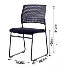 简洁风格办公椅 收纳方便 承重稳固 脚架轮型及四脚两种可选