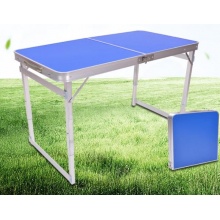 折叠桌子户外桌椅便携桌 折叠餐桌 蓝色 1套（1桌4凳）