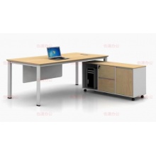 1.8米办公桌带副台 钢架办公桌 