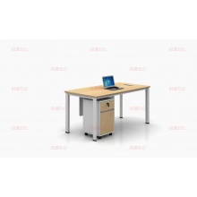 1.4米电脑桌 办公桌 钢架 带活动柜