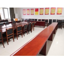 1.4米条形会议桌 办公桌 洽谈桌 条桌贴木皮会议桌 油漆会议桌 折叠多功能长条桌